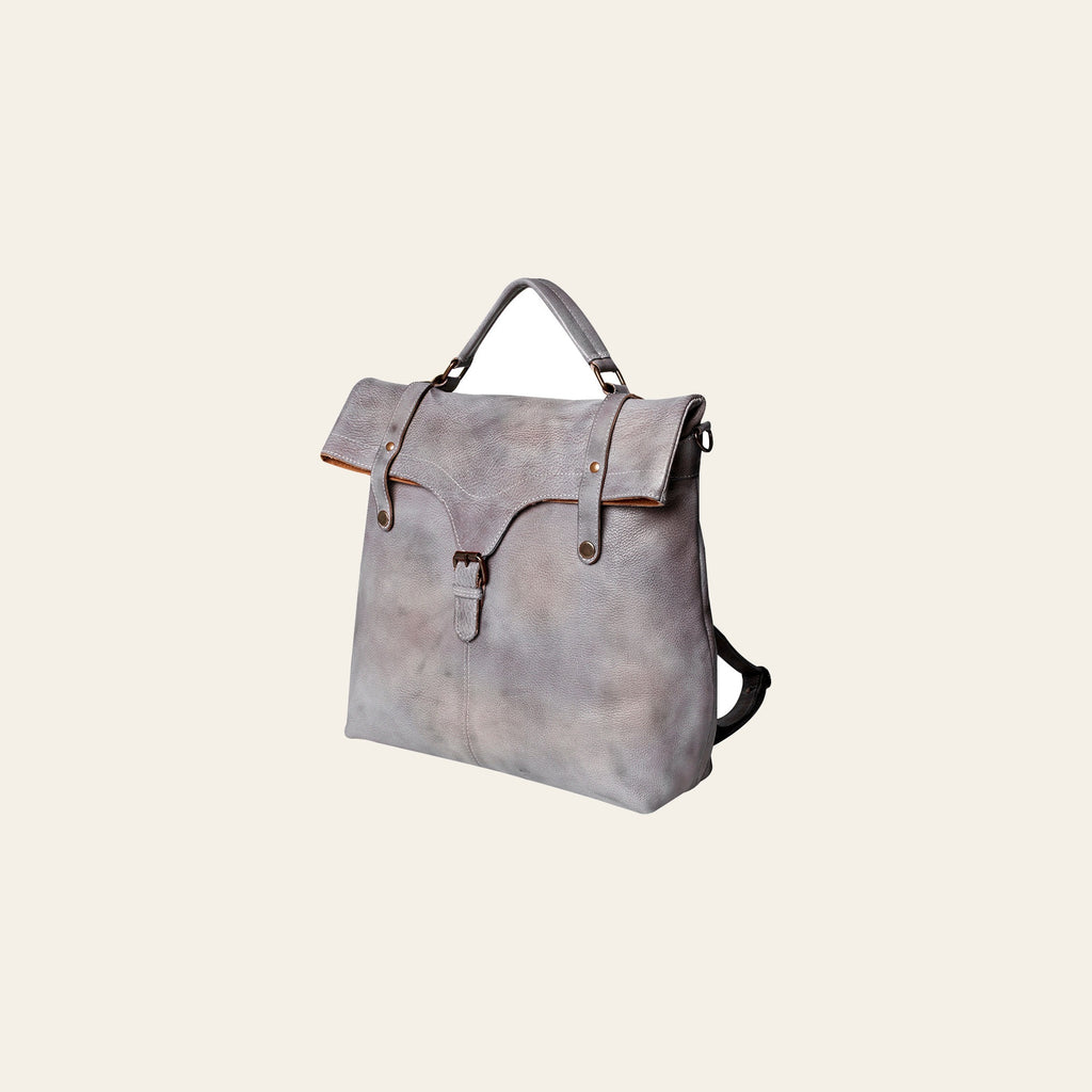 Never Mind Nmbg109B Backpack Vintage Handmade Genuine Cowhide Leather Women Bag Western Handbag Purse