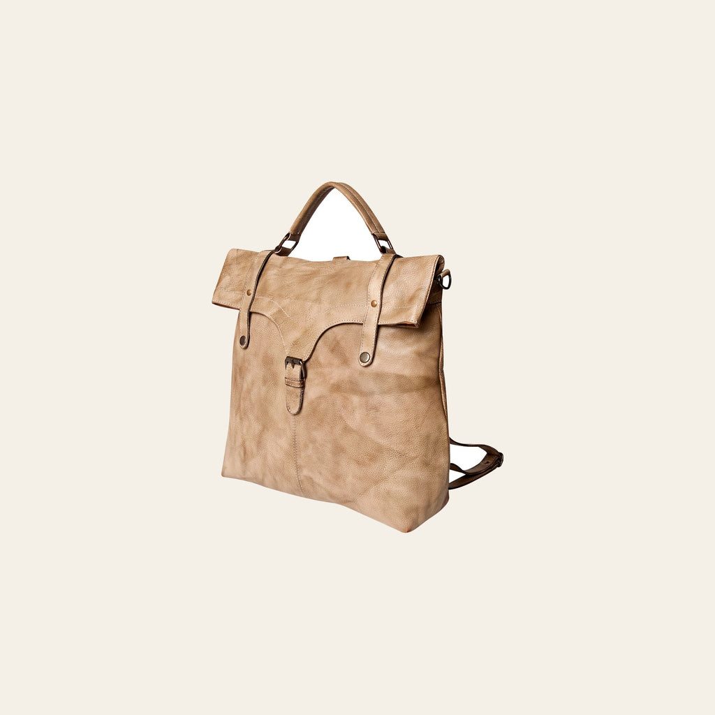 Never Mind Nmbg109D Backpack Vintage Handmade Genuine Cowhide Leather Women Bag Western Handbag Purse