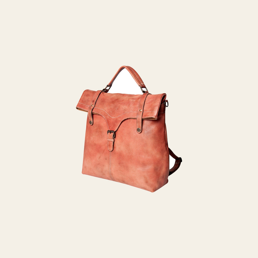 Never Mind Nmbg109E Backpack Vintage Handmade Genuine Cowhide Leather Women Bag Western Handbag Purse