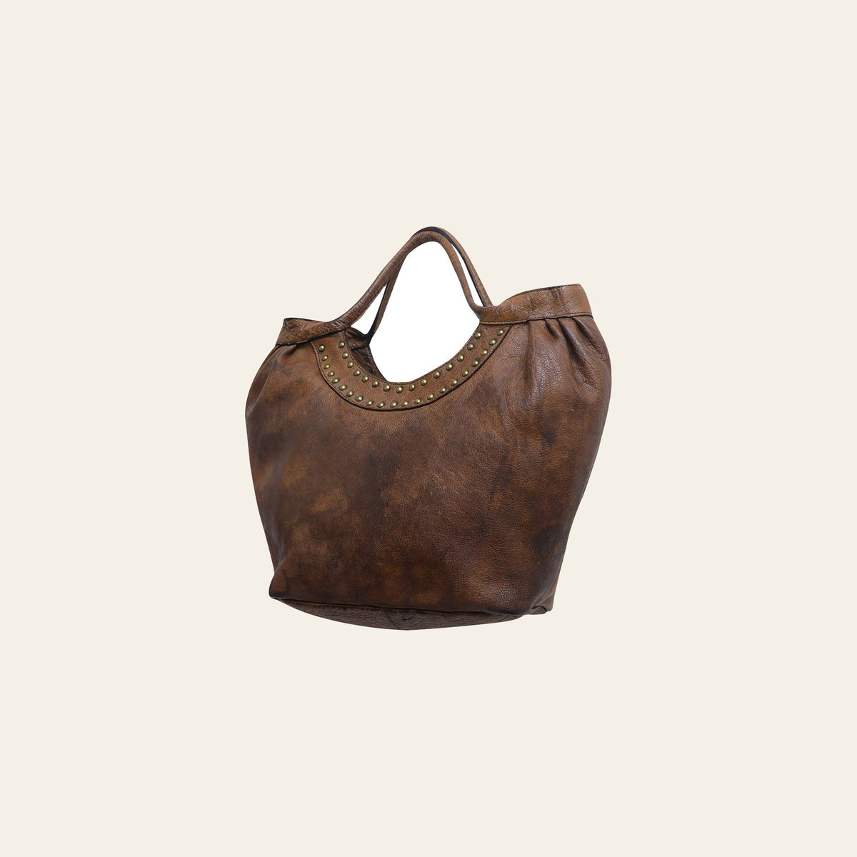 Never Mind Nmbgm101C Tote Vintage Handmade Genuine Cowhide Leather Women Bag Western Handbag Purse