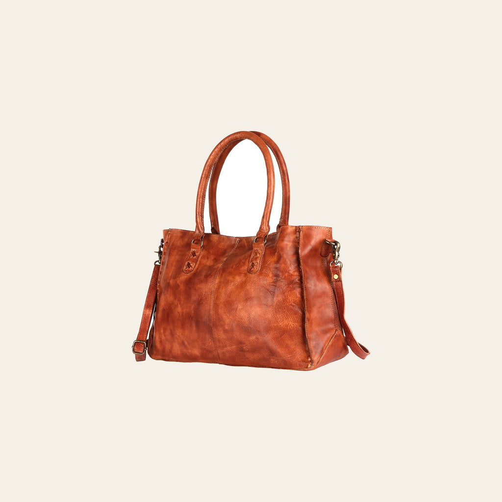 Never Mind Nmbgm125B Tote Vintage Handmade Genuine Cowhide Leather Women Bag Western Handbag Purse