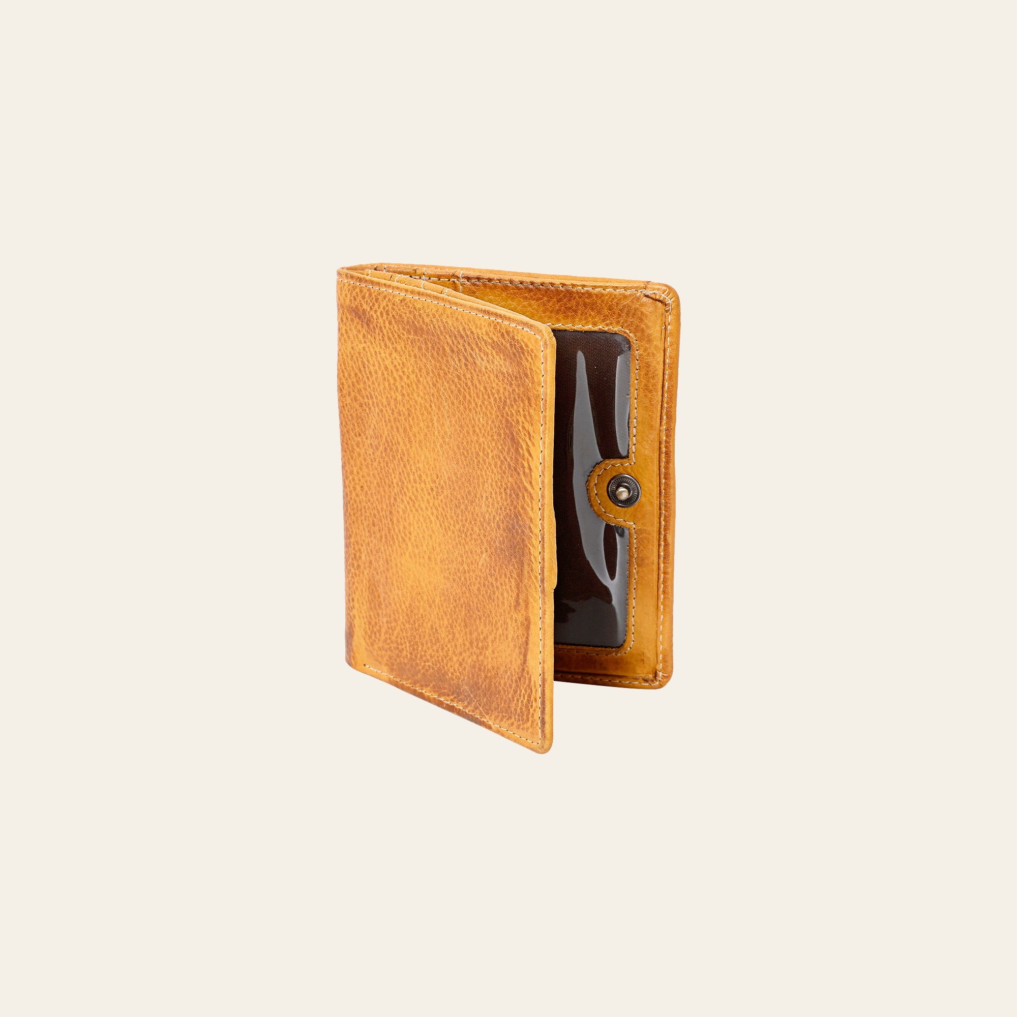Never Mind Card-Holder Vintage Handmade Genuine Cowhide Leather Women Bag Western Handbag Purse