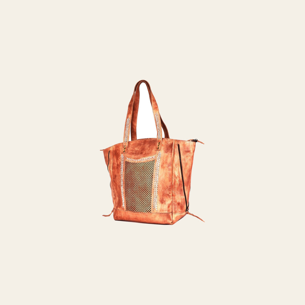 Never Mind Nmbgm135B Tote Vintage Handmade Genuine Cowhide Leather Women Bag Western Handbag Purse