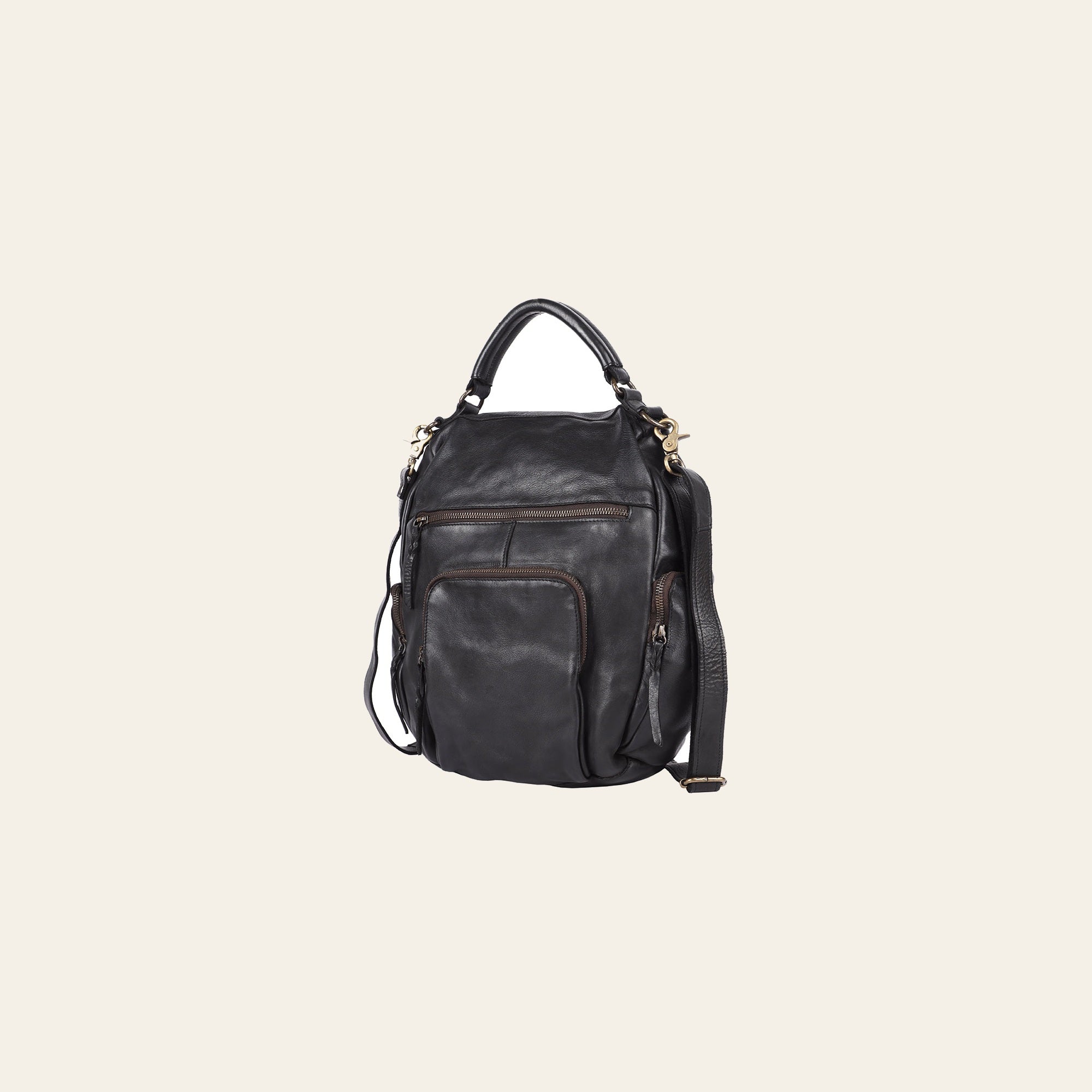 Never Mind Nmbgm156B Backpack Vintage Handmade Genuine Cowhide Leather Women Bag Western Handbag Purse