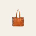 Never Mind Nmbgr109Tan Tote Vintage Handmade Genuine Cowhide Leather Women Bag Western Handbag Purse