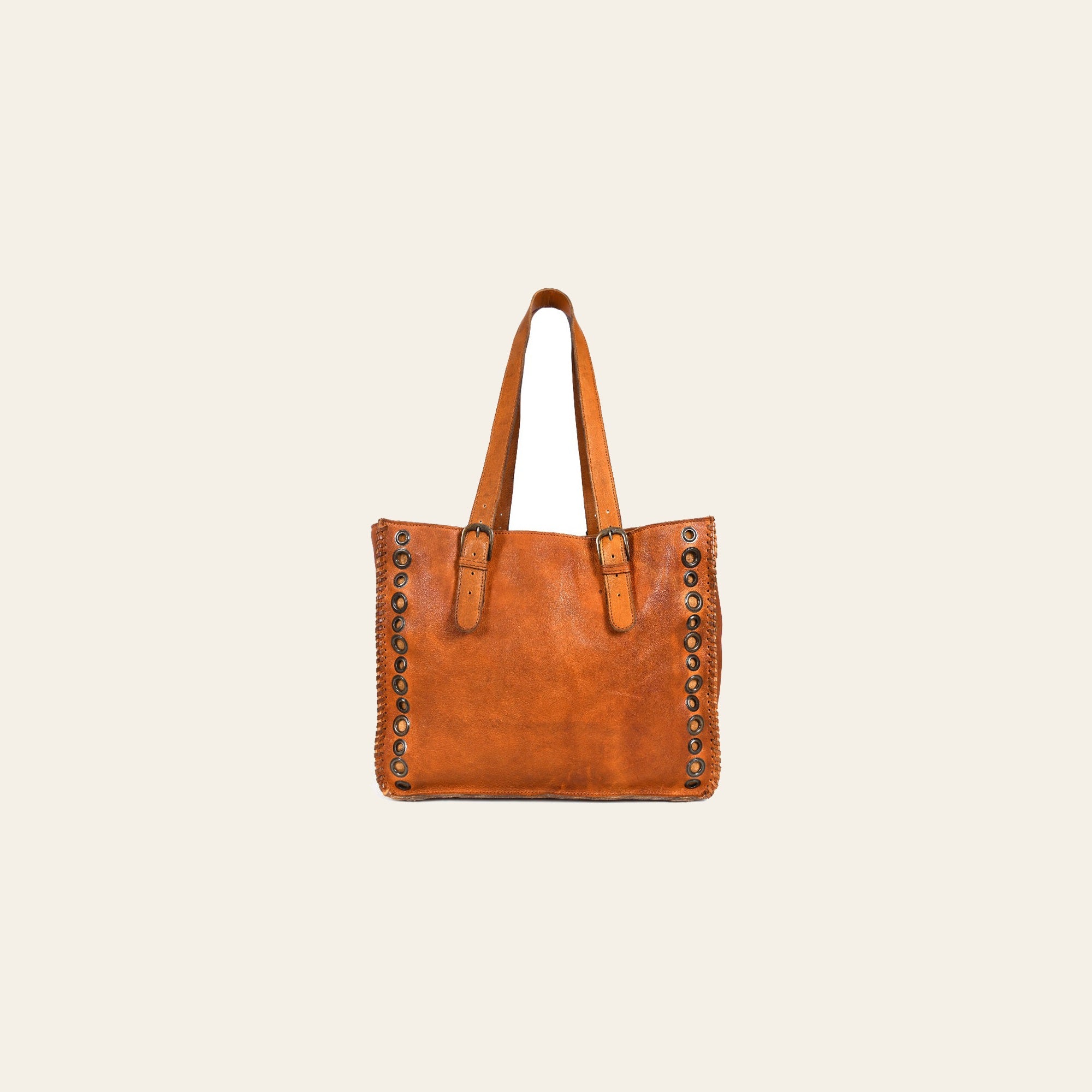 Never Mind Nmbgr109Tan Tote Vintage Handmade Genuine Cowhide Leather Women Bag Western Handbag Purse