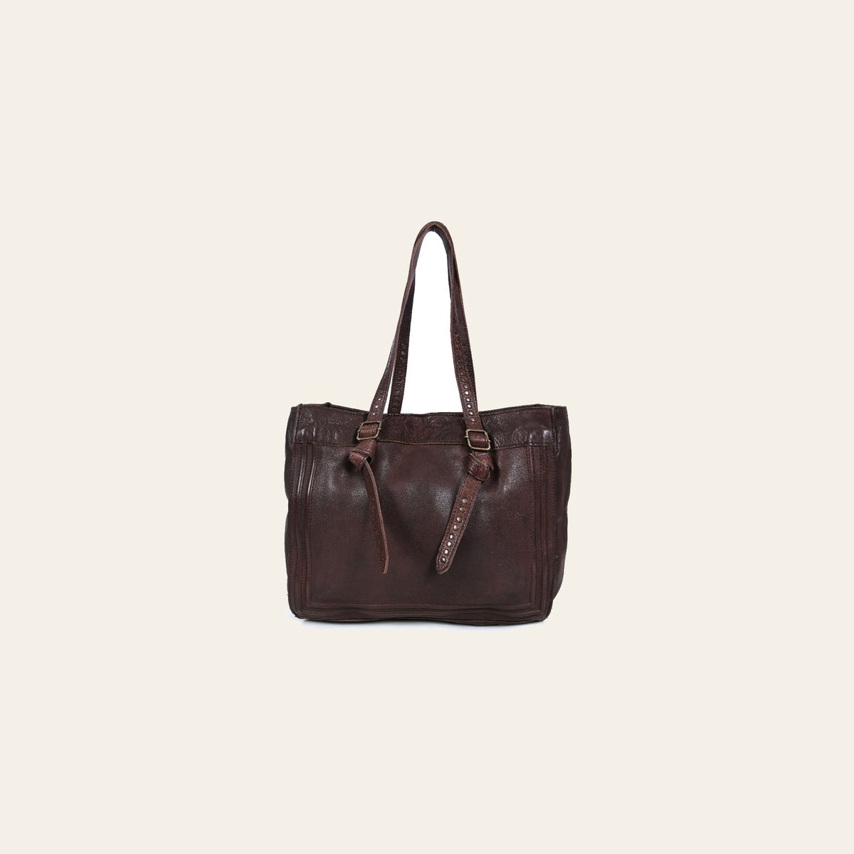 Never Mind Nmbgr111Db Tote Vintage Handmade Genuine Cowhide Leather Women Bag Western Handbag Purse