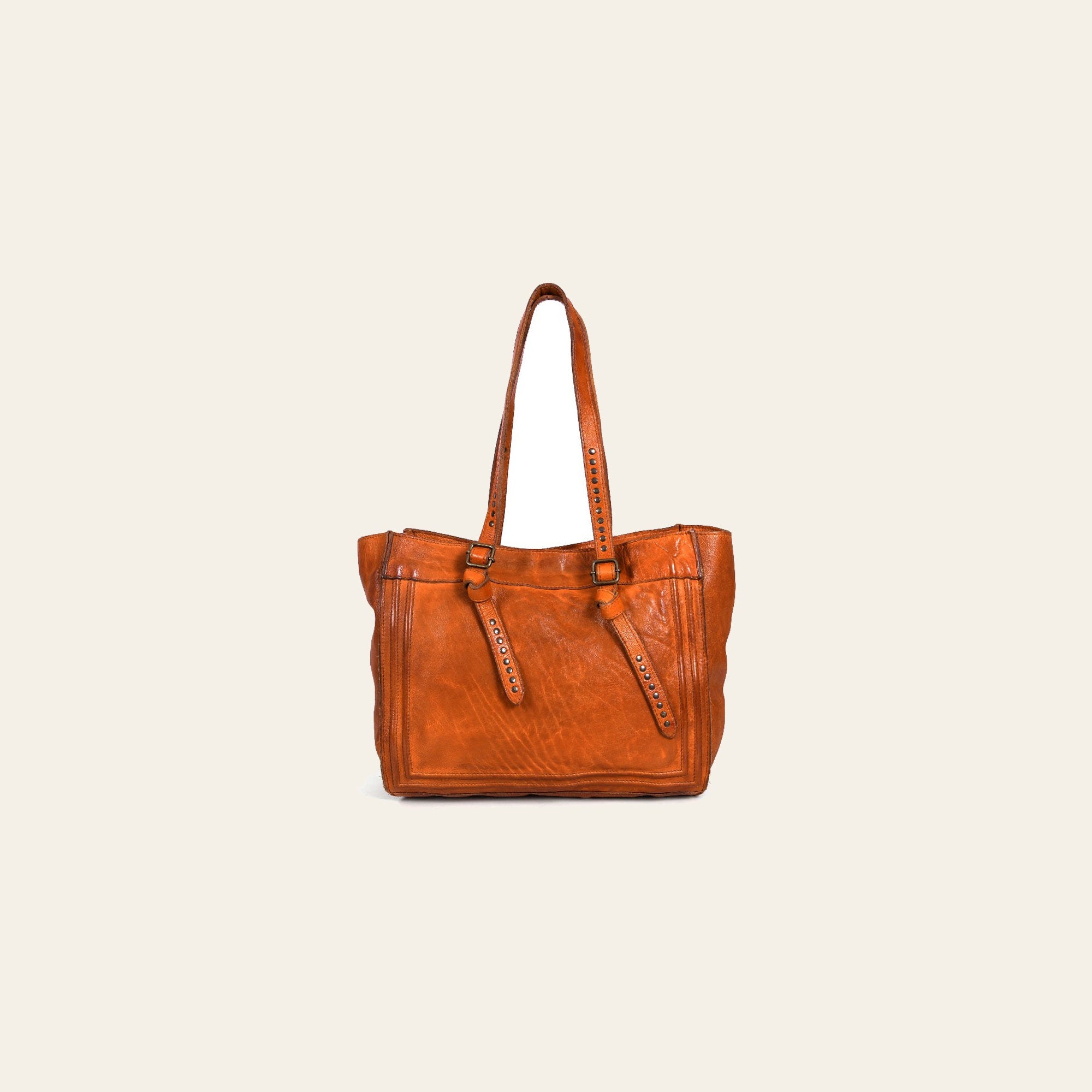 Never Mind Nmbgr111Tan Tote Vintage Handmade Genuine Cowhide Leather Women Bag Western Handbag Purse