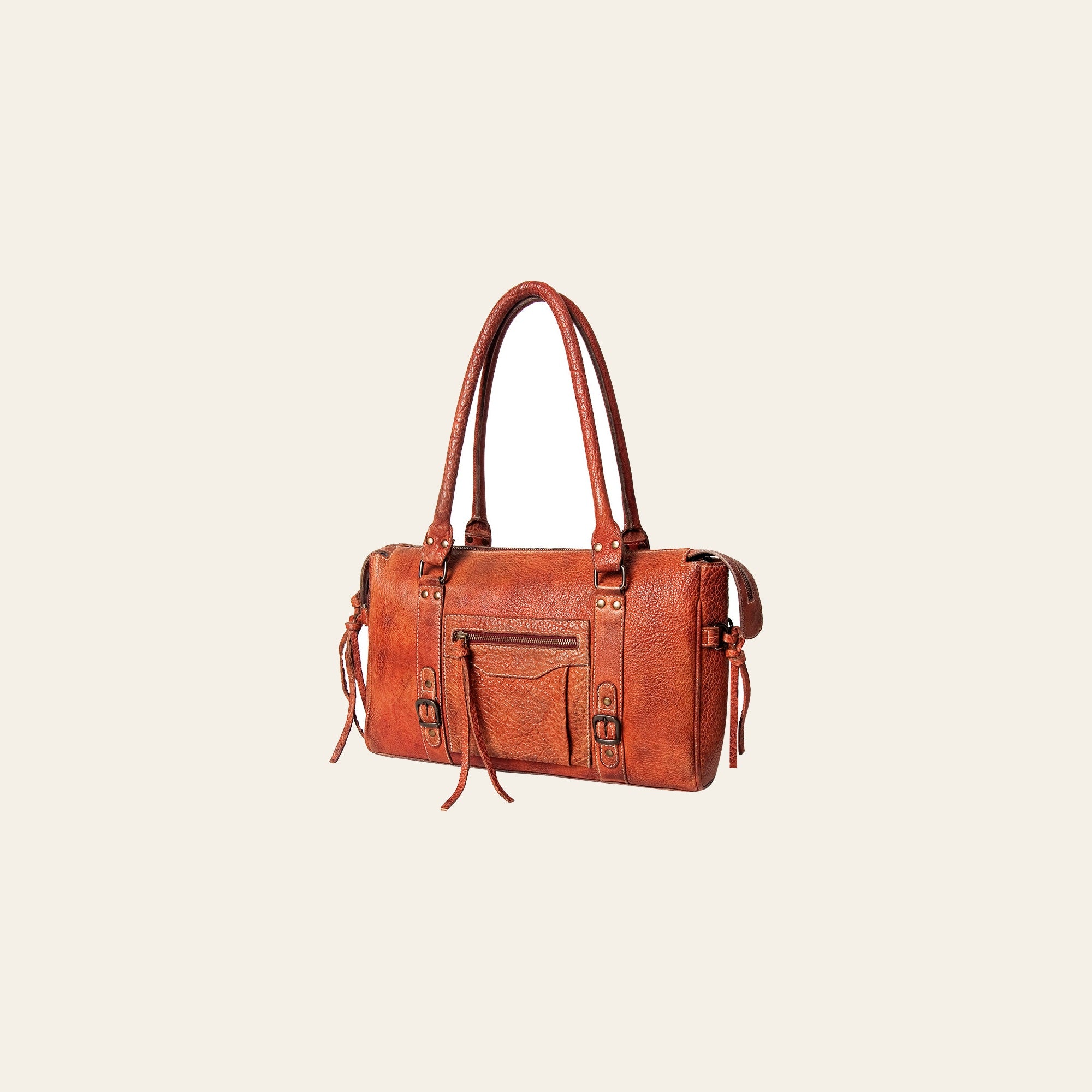 Never Mind Nmbgz113C Tote Vintage Handmade Genuine Cowhide Leather Women Bag Western Handbag Purse