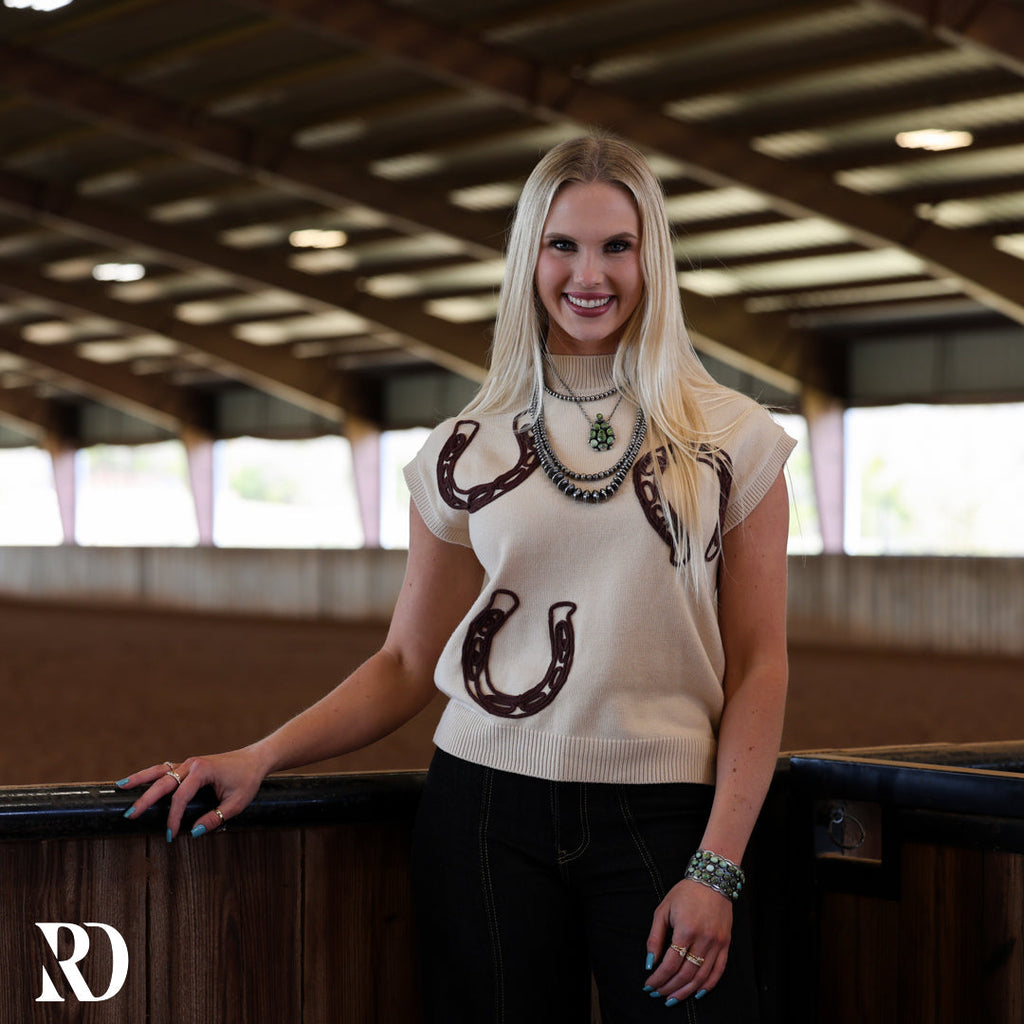 Western Luck Horseshoe | Top