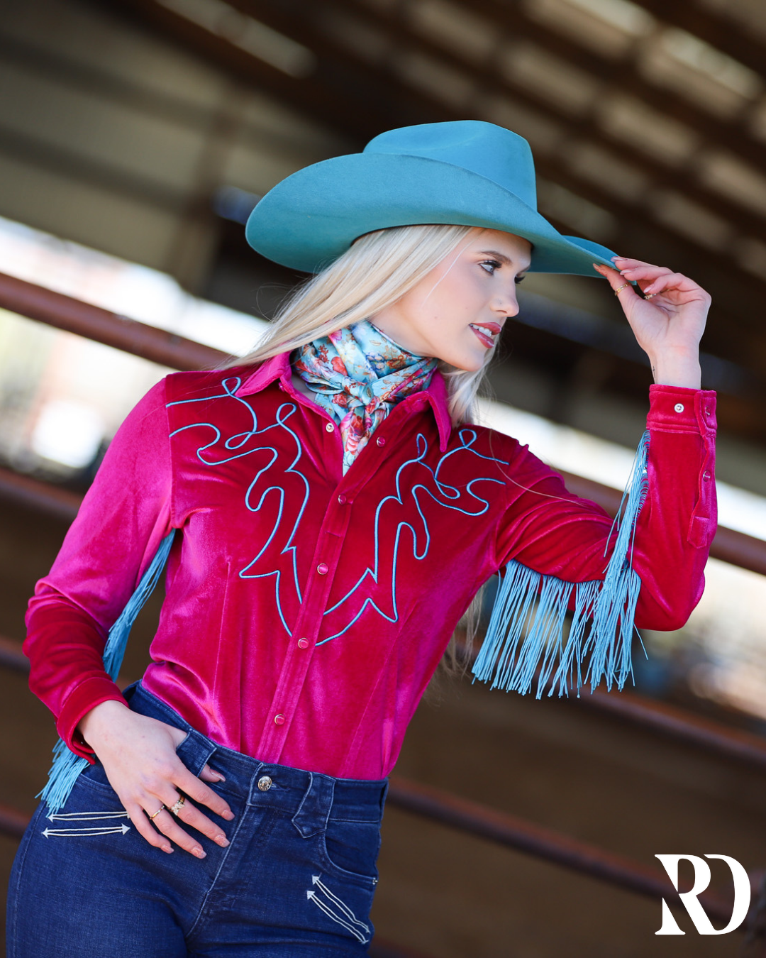Night Out Velvet Fringe Performance Rodeo Shirt