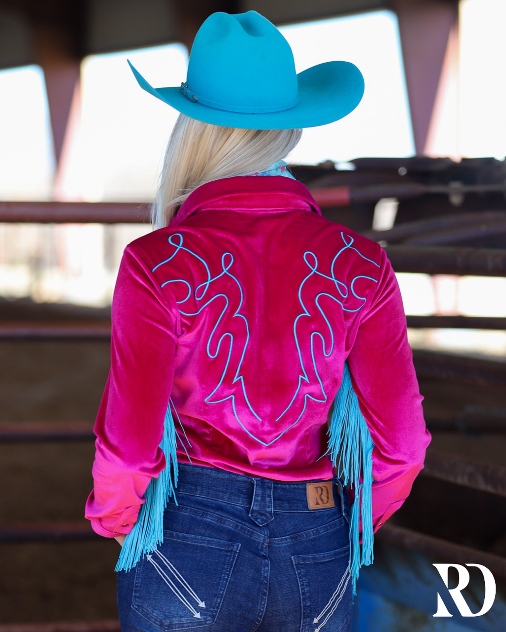 Night Out Velvet Fringe Performance Rodeo Shirt — view 2