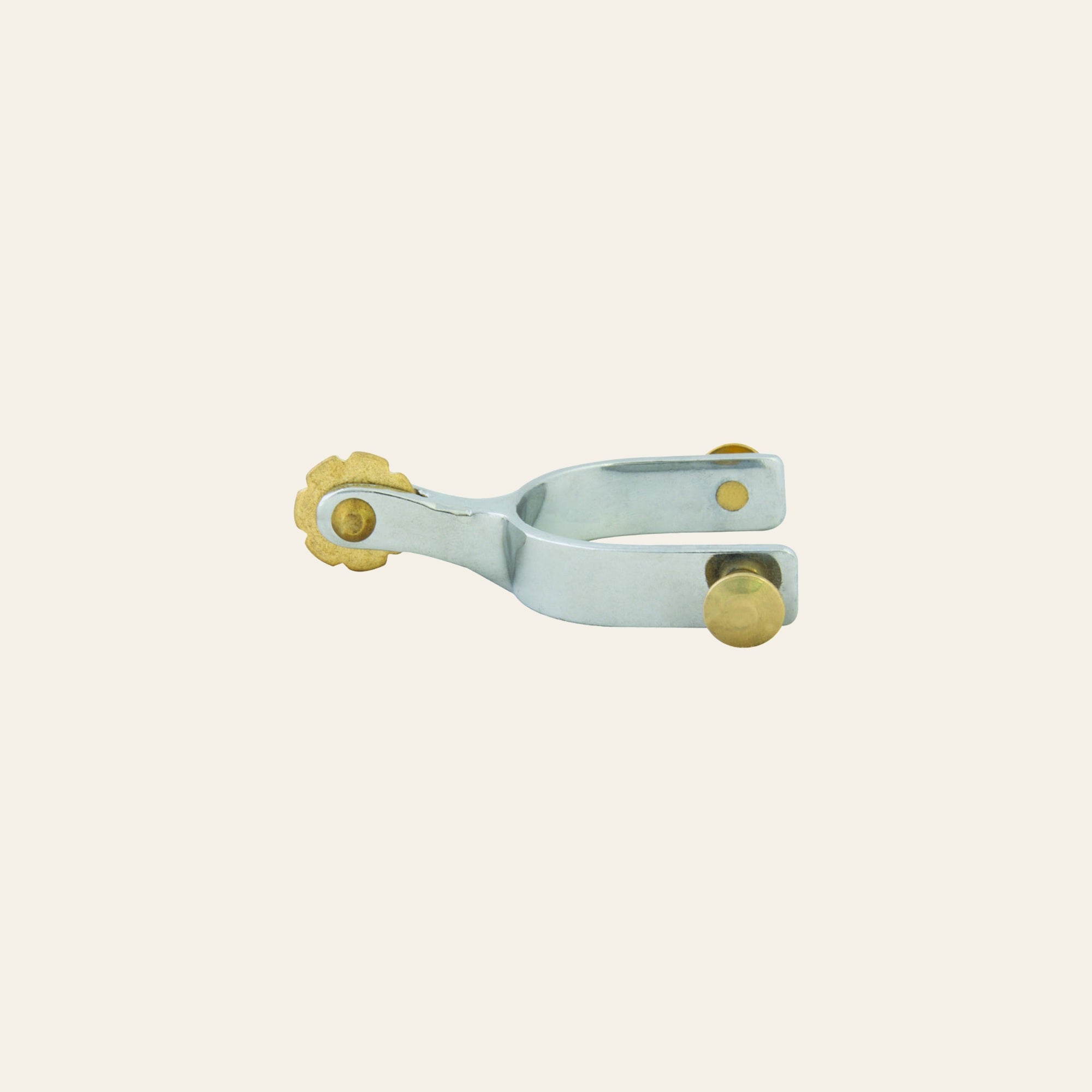Hilason Western Horse Riding Np Toddler Stainless Steel Solid Brass Rowel Spur