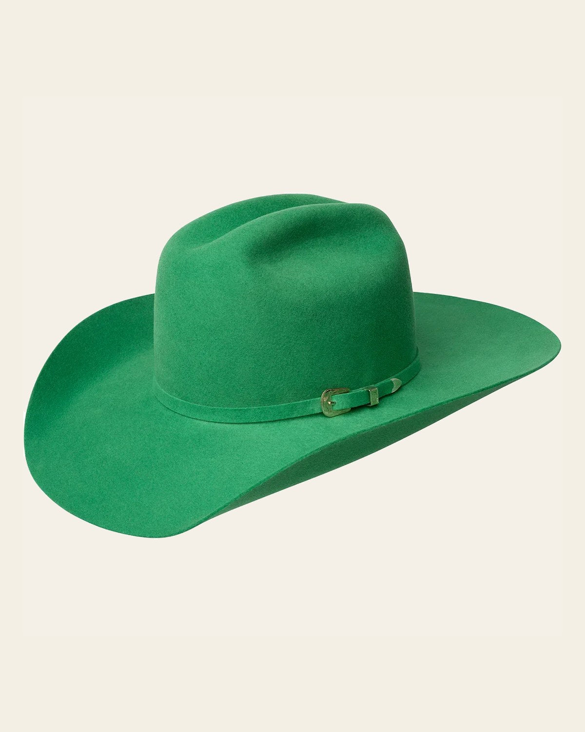 Nuevo Verde - Bailey's Felt Cowboy Hat on a warm cream background