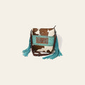 OHLAY Large Crossbody Hand Tooled Embossed Hair-On Genuine Leather Women Bag Western Handbag Purse | Womens Handbags Belt for Summer