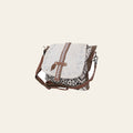 Ohlay Bags KB122 Cross Body Ii Upcycled Wool Canvas Hair-On Genuine Leather Women Bag Western Handbag Purse