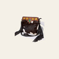 Ohlay Bags KBA101 Cross Body I Hand Tooled Hair-On Genuine Leather Women Bag Western Handbag Purse