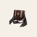 Ohlay Bags KBA126 Cross Body I Hand Tooled Hair-On Genuine Leather Women Bag Western Handbag Purse