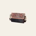 Ohlay Bags KBK113 Clutch Hand Tooled Hair-On Genuine Leather Women Bag Western Handbag Purse
