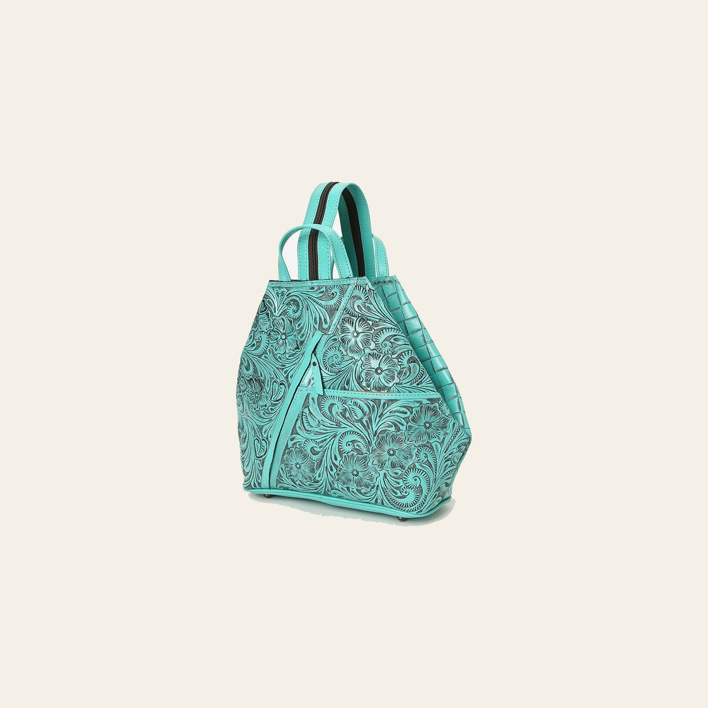 Ohlay Bags OHG102C Backpack Hand Tooled Genuine Leather Women Bag Western Handbag Purse