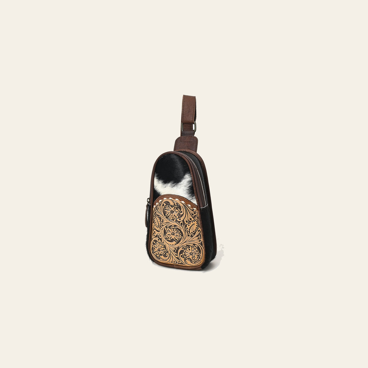 Ohlay Bags OHG187 Sling Hand Tooled Hair-On Genuine Leather Women Bag Western Handbag Purse