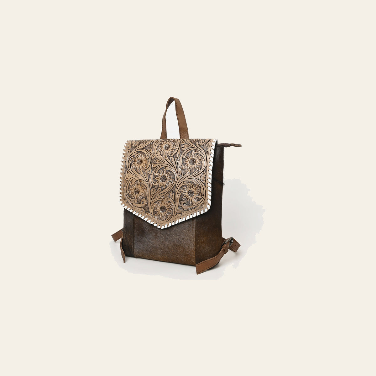 Ohlay Bags OHG190 Backpack Hand Tooled Genuine Leather Women Bag Western Handbag Purse