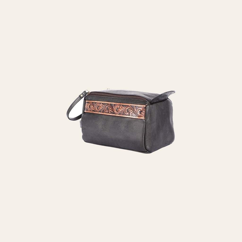 Ohlay Bags OHM111C Toiletry Hand Tooled Genuine Leather Women Bag Western Handbag Purse