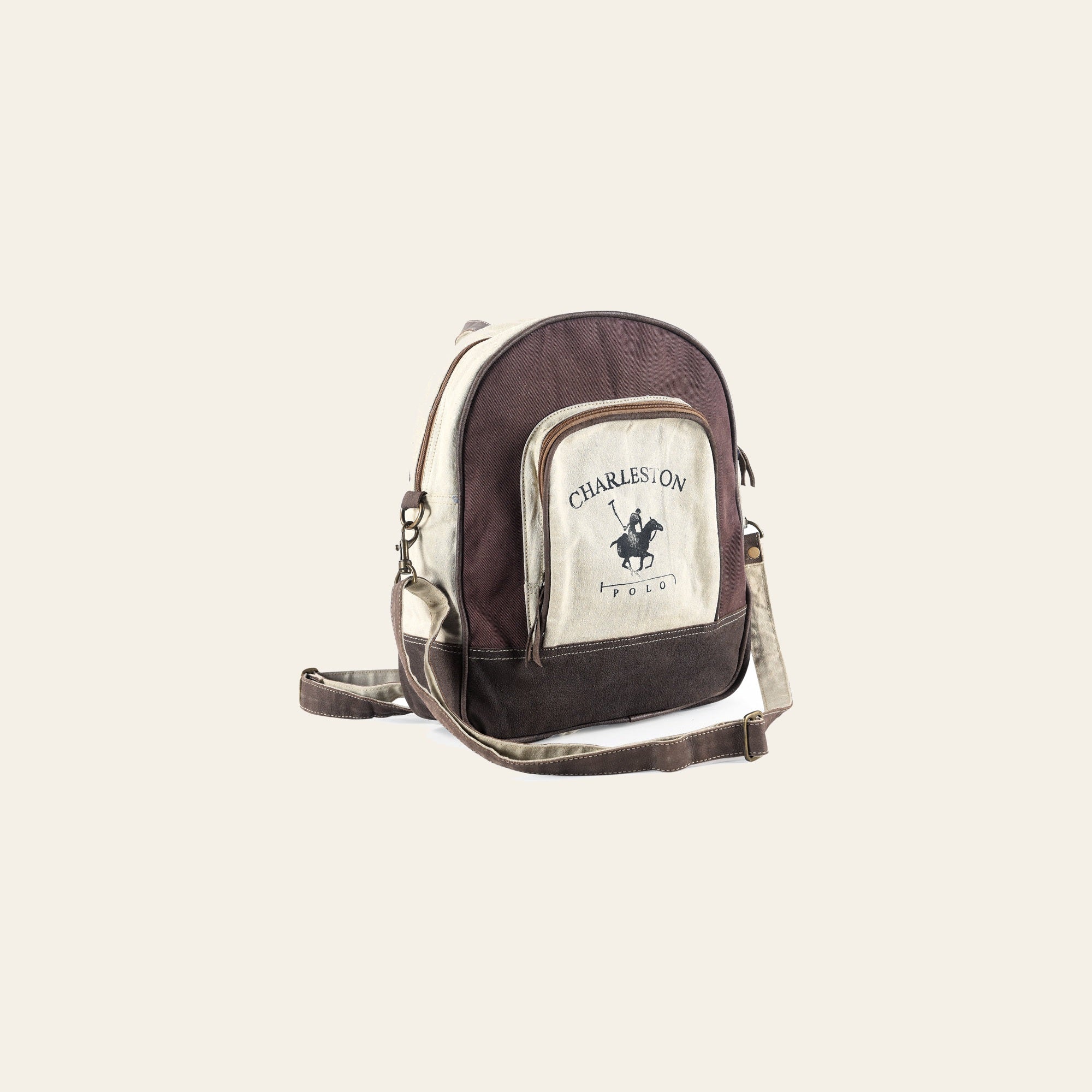 Ohlay Bags OHV141 Cross Body I Upcycled Canvas Genuine Leather Women Bag Western Handbag Purse