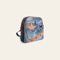 Ohlay Bags OHV149 Tote Upcycled Canvas 100% Cotton Demin Genuine Leather Women Bag Western Handbag Purse