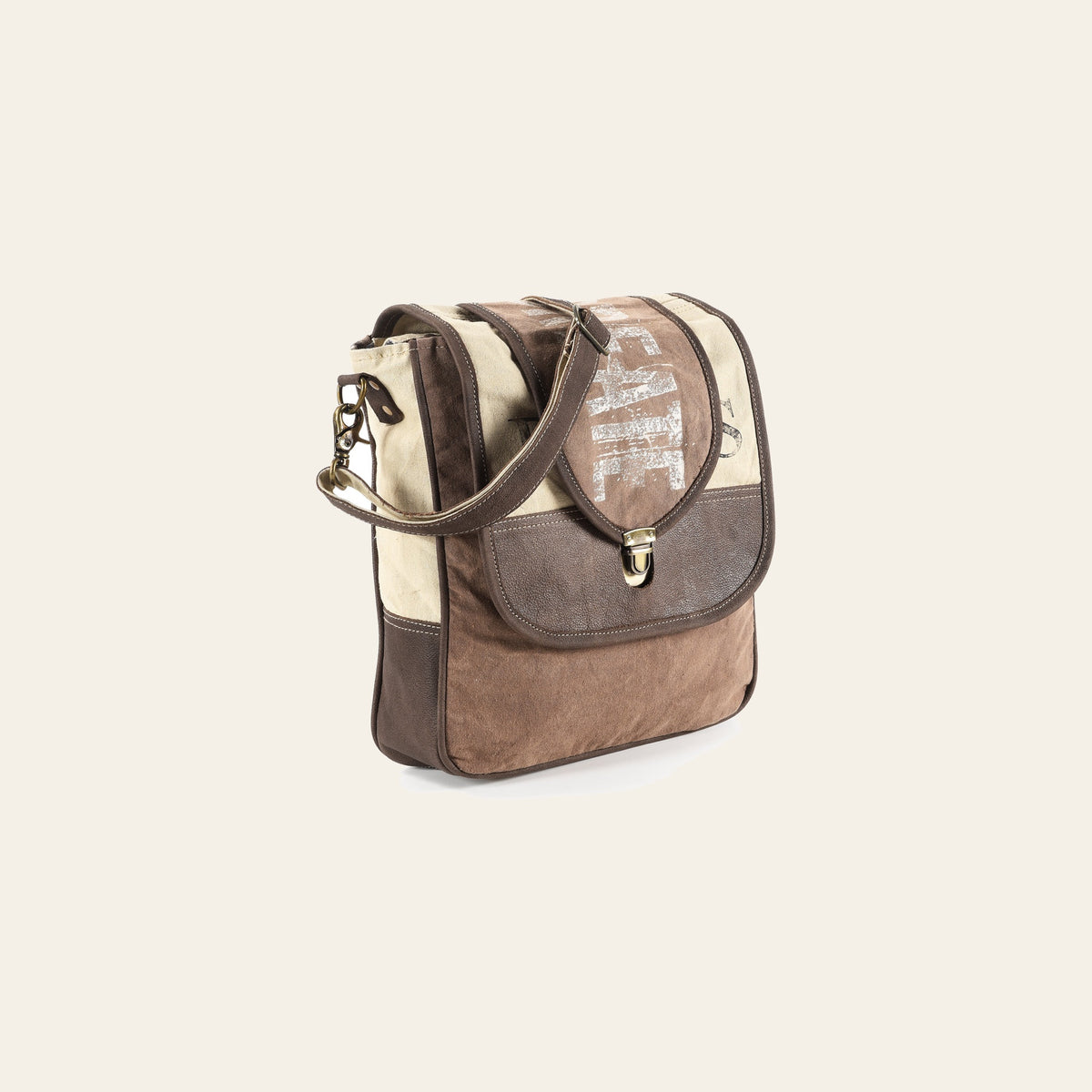 Ohlay Bags OHV152 Cross Body I 100% Cotton Demin Genuine Leather Women Bag Western Handbag Purse