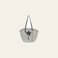Ohlay Bags OHV174 Tote Upcycled Canvas Hair-On Genuine Leather Women Bag Western Handbag Purse