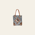 Ohlay Bags OHV178 Tote Upcycled Canvas Hair-On Genuine Leather Women Bag Western Handbag Purse