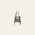 Ohlay Bags OHV180 Tote Hand Tooled Upcycled Canvas Hair-On Genuine Leather Women Bag Western Handbag Purse