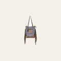 Ohlay Bags OHV184 Tote Hand Tooled Upcycled Canvas Genuine Leather Women Bag Western Handbag Purse