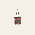 Ohlay Bags OHV190 Tote Hand Tooled Upcycled Canvas Genuine Leather Women Bag Western Handbag Purse