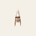 Ohlay Bags OHV201 Tote Hand Tooled Upcycled Canvas Genuine Leather Women Bag Western Handbag Purse