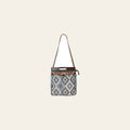 Ohlay Bags OHV209 Clutch Hand Tooled Upcycled Canvas Genuine Leather Women Bag Western Handbag Purse