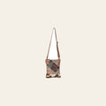 Ohlay Bags OHV217 Cross Body Ii Hand Tooled Upcycled Wool Canvas Hair-On Genuine Leather Women Bag Western Handbag Purse