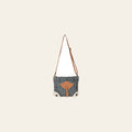 Ohlay Bags OHV219 Cross Body Ii Upcycled Canvas Hair-On Genuine Leather Women Bag Western Handbag Purse