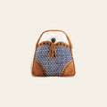 Ohlay Bags OHV237 Backpack Upcycled Wool Canvas Hair-On Genuine Leather Women Bag Western Handbag Purse