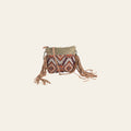 Ohlay Bags OHV364 Cross Body Ii Upcycled Wool Embossed Genuine Leather Women Bag Western Handbag Purse