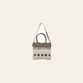 OHLAY KB108 TOTE Upcycled Wool Canvas Genuine Leather women bag western handbag purse