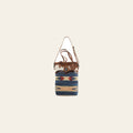 OHLAY KB160 TOTE Hand Tooled Upcycled Wool Canvas Hair-on Genuine Leather women bag western handbag purse