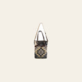 OHLAY KB161 TOTE Hand Tooled Upcycled Wool Canvas Hair-on Genuine Leather women bag western handbag purse