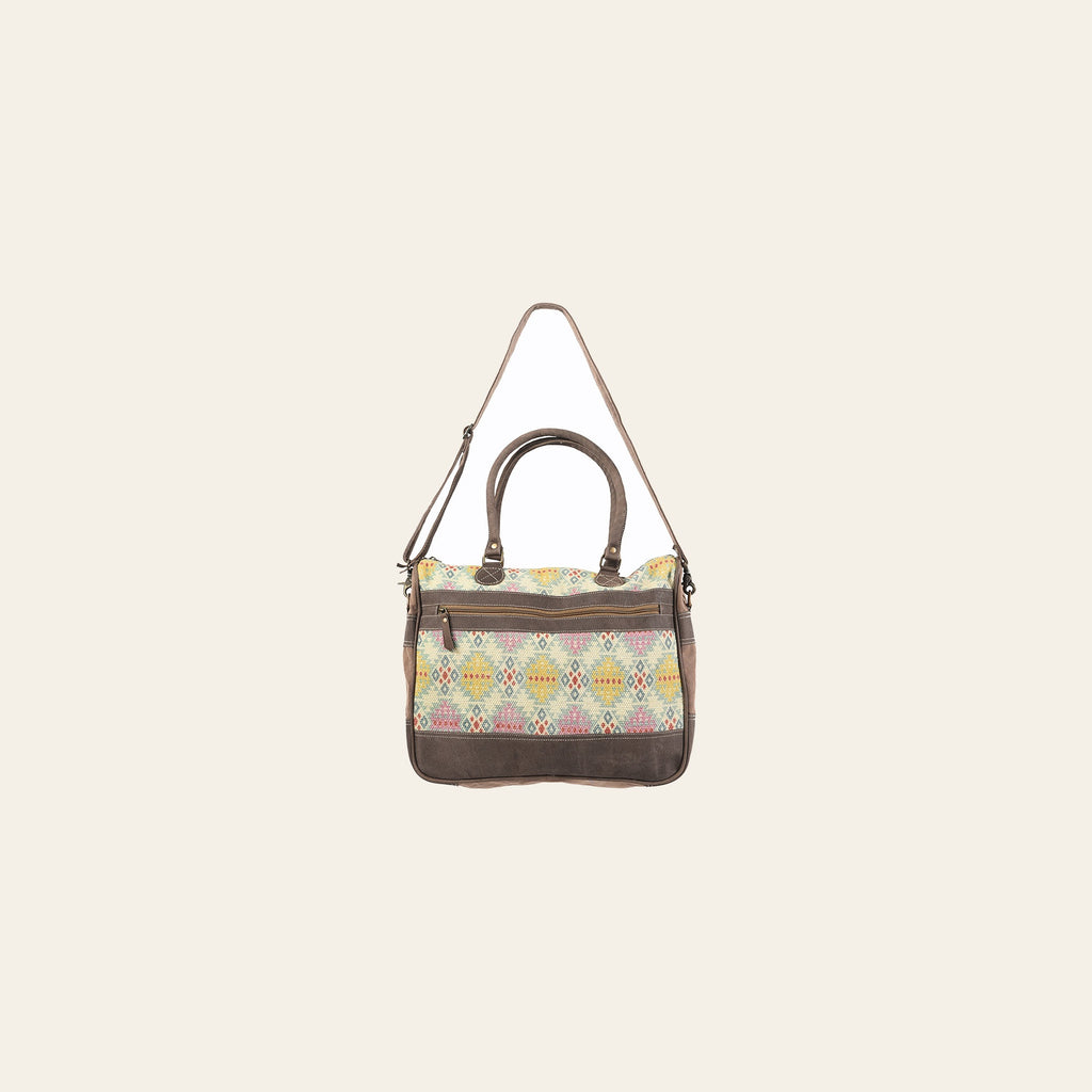 OHLAY KB174 TOTE Upcycled Wool Canvas Genuine Leather women bag western handbag purse