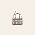 OHLAY KB175 TOTE Upcycled Wool Canvas Genuine Leather women bag western handbag purse
