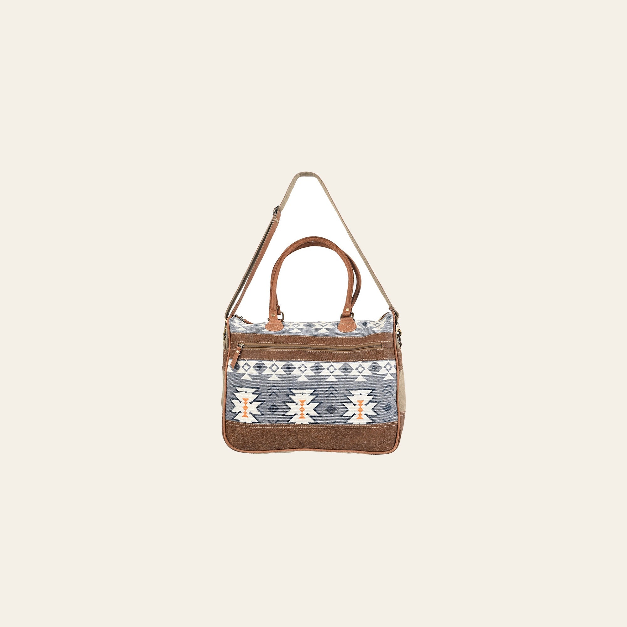 OHLAY KB175 TOTE Upcycled Wool Canvas Genuine Leather women bag western handbag purse
