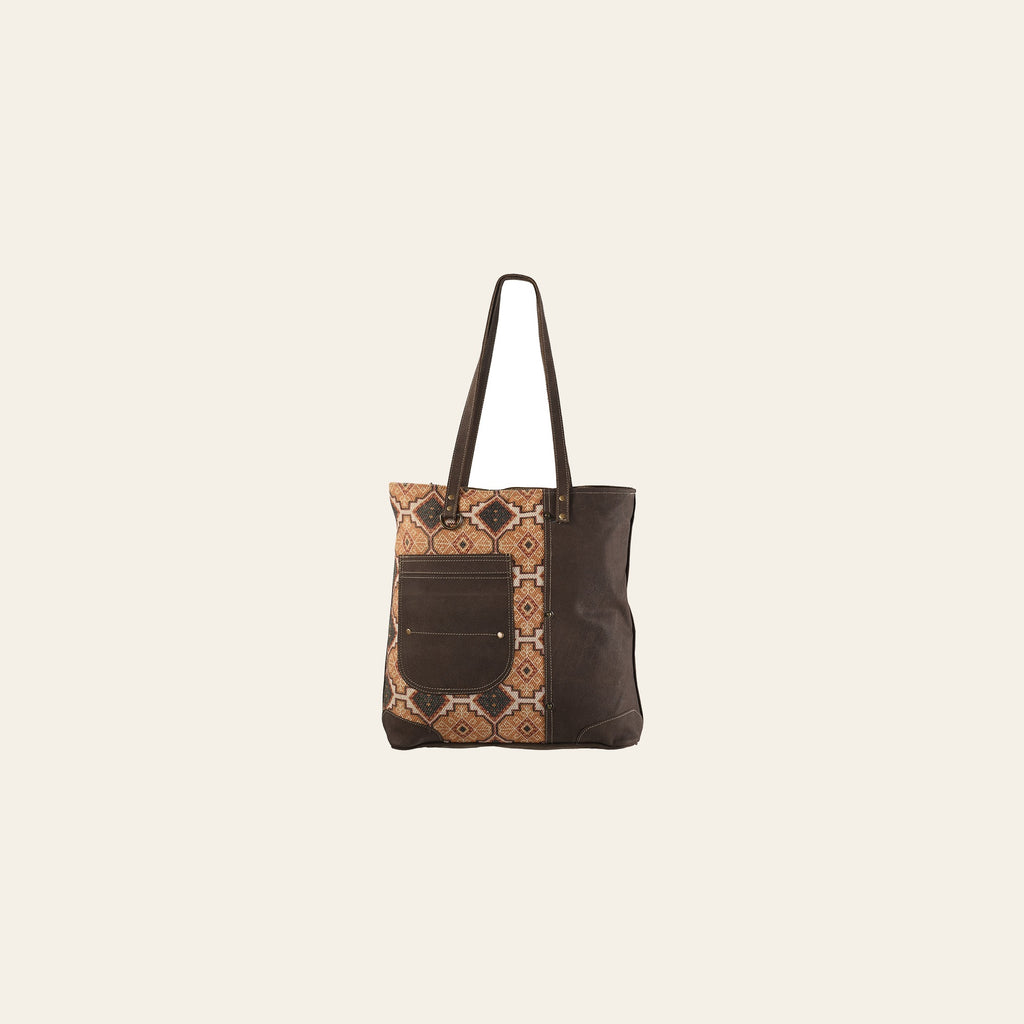 OHLAY KB193 TOTE Upcycled Wool Genuine Leather women bag western handbag purse