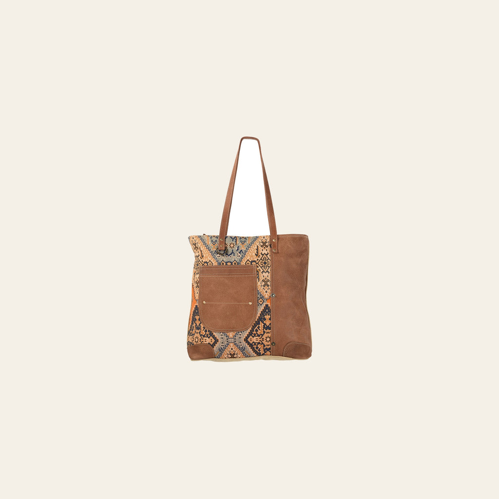OHLAY KB195 TOTE Upcycled Wool Genuine Leather women bag western handbag purse