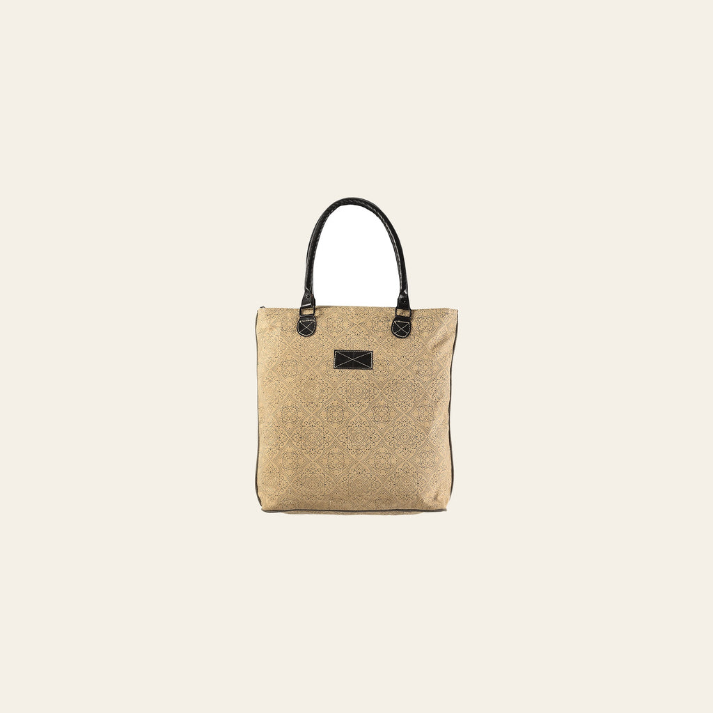 OHLAY KB205 TOTE Upcycled Canvas Genuine Leather women bag western handbag purse